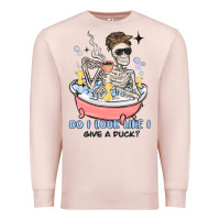 Pale Pink do i look like i give a duck Premium Sweatshirt - MaliasSmallBusiness