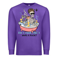 Purple do i look like i give a duck Premium Sweatshirt - MaliasSmallBusiness