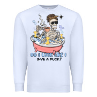 White do i look like i give a duck Premium Sweatshirt - MaliasSmallBusiness