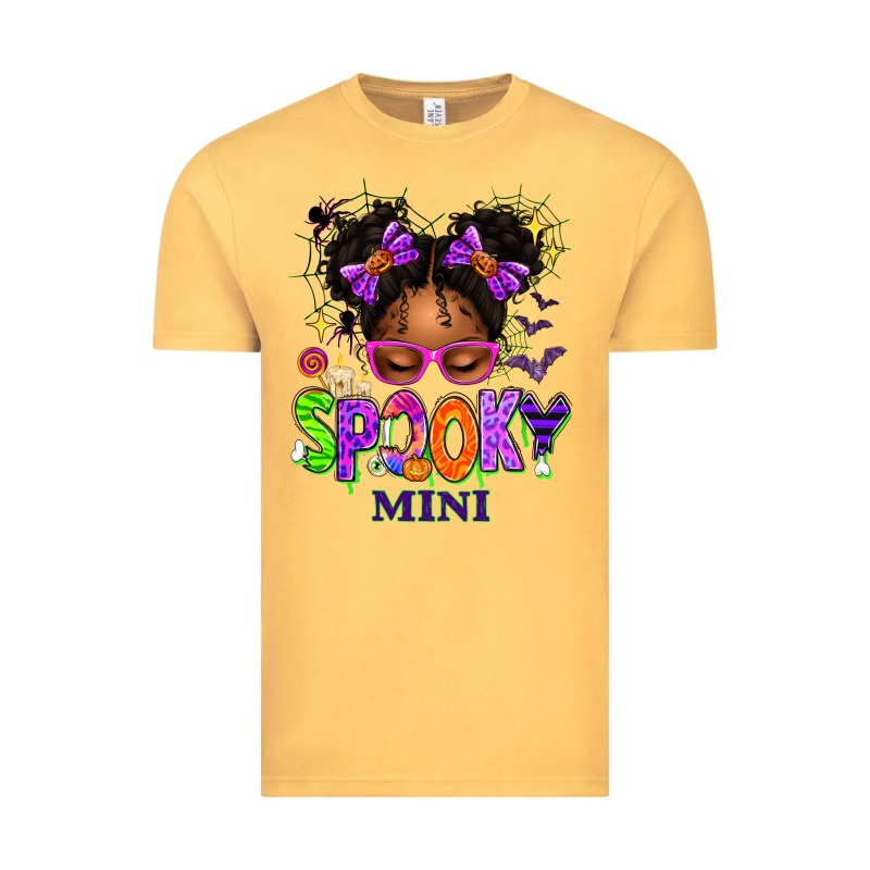 Spooky Mini Halloween Messy Bun Vintage Tee by texasbilliewilder | Teevron