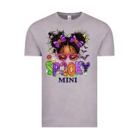 Vintage Zinc Spooky Mini Halloween Messy Bun Vintage Tee - texasbilliewilder