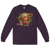 Plum cow Long Sleeve Tee - JahusDesignShop