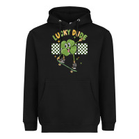 Black lucky dude Heavyweight Hoodie - MaliasSmallBusiness