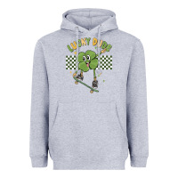 Heather Grey lucky dude Heavyweight Hoodie - MaliasSmallBusiness