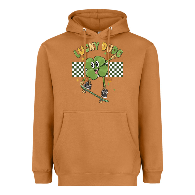 Lucky Dude Heavyweight Hoodie by MaliasSmallBusiness | Teevron