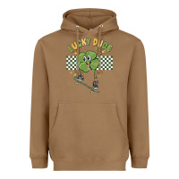 Toasted Coconut lucky dude Heavyweight Hoodie - MaliasSmallBusiness