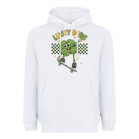 White lucky dude Heavyweight Hoodie - MaliasSmallBusiness