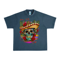 Midnight Navy mexican skeleton Urban Heavy Tee - CTS Tumbler Store