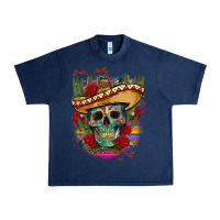 Navy mexican skeleton Urban Heavy Tee - CTS Tumbler Store