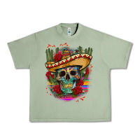 Oil Green mexican skeleton Urban Heavy Tee - CTS Tumbler Store