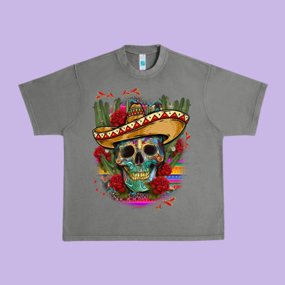 Mexican Skeleton Urban Heavy Tee Designed By Cts Tumbler Store