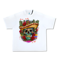 White mexican skeleton Urban Heavy Tee - CTS Tumbler Store