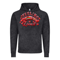 Vintage Black Feeling Loved Valentine's Day Vintage Hoodie - RanaPortraitStore