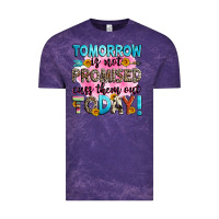 Cloud Purple tomorrow is not promised cuss them out today! Vintage Tee - Zillion Design Studio