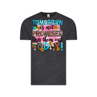 Vintage Black tomorrow is not promised cuss them out today! Vintage Tee - Zillion Design Studio
