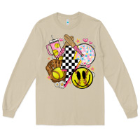 Mushroom retro softball Long Sleeve Tee - JahusDesignShop