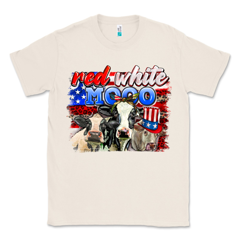 Red White Moo Classic Tee by AdoDesignShop | Teevron