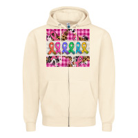 Sandshell western colorfull cancer ribbon Zipper Hoodie - AdoDesignShop