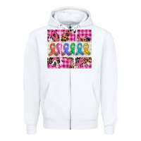 White western colorfull cancer ribbon Zipper Hoodie - AdoDesignShop