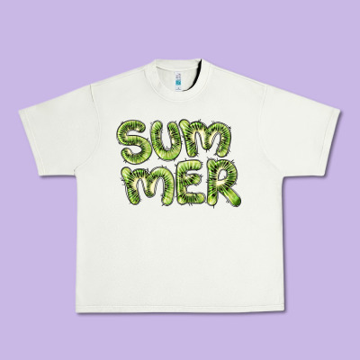 Summer Kiwi Urban Heavy Tee Designed By Barkaloodesign