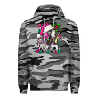 Slate Camo Pink Christmas Breast Cancer Ribbon Soccer Premium Hoodie - BundleAndBundleShop