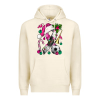 Tofu Pink Christmas Breast Cancer Ribbon Soccer Premium Hoodie - BundleAndBundleShop