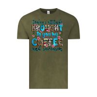 Vintage Olive today's attitude brought to you by coffee and sarc Vintage Tee - Zillion Design Studio