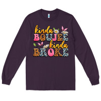 Plum kinda boujee kinda broke Long Sleeve Tee - JahusDesignShop