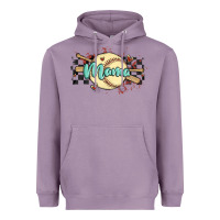 Lavender softball mama Heavyweight Hoodie - MaliasSmallBusiness