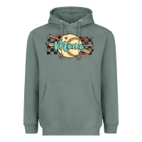 Sage softball mama Heavyweight Hoodie - MaliasSmallBusiness