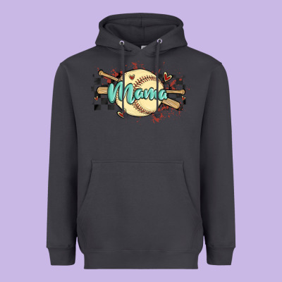 Softball Mama Heavyweight Hoodie Designed By Maliassmallbusiness