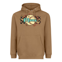 Toasted Coconut softball mama Heavyweight Hoodie - MaliasSmallBusiness