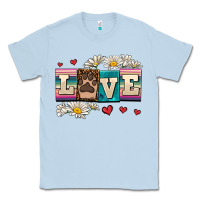 Dusty Blue love dog Classic Tee - AdoDesignShop