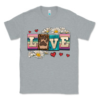 Heather Grey love dog Classic Tee - AdoDesignShop