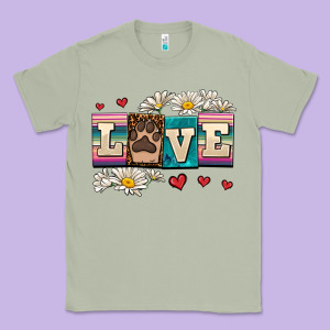 Love Dog Classic Tee Designed By Adodesignshop