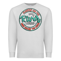 Dove Grey floatin on the river killin my liver Premium Sweatshirt - MaliasSmallBusiness