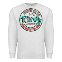 Oatmeal Heather floatin on the river killin my liver Premium Sweatshirt - MaliasSmallBusiness