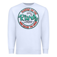 White floatin on the river killin my liver Premium Sweatshirt - MaliasSmallBusiness