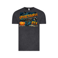 Vintage Black Spooky Saurus Rex Vintage Tee - texasbilliewilder