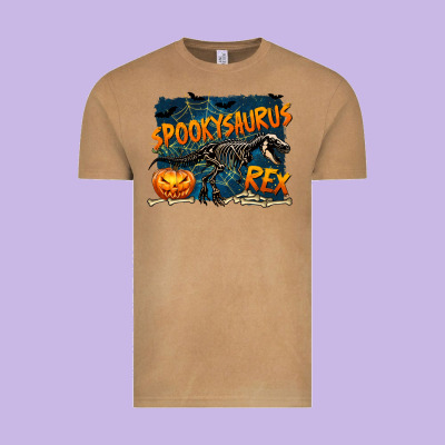 Spooky Saurus Rex Vintage Tee Designed By Texasbilliewilder