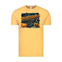 Vintage Mustard Spooky Saurus Rex Vintage Tee - texasbilliewilder