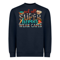 Navy not all superheroes wear capes with books Heavyweight Sweatshirt - texasbilliewilder