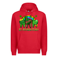 Red St. Patricks Dental Premium Hoodie - BundleAndBundleShop
