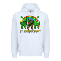 White St. Patricks Dental Premium Hoodie - BundleAndBundleShop