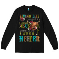 Black living life somewhere between jesus take the wheel Long Sleeve Tee - JahusDesignShop