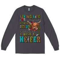 Smoke living life somewhere between jesus take the wheel Long Sleeve Tee - JahusDesignShop