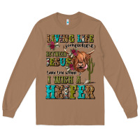 Toasted Coconut living life somewhere between jesus take the wheel Long Sleeve Tee - JahusDesignShop