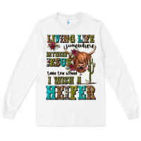 White living life somewhere between jesus take the wheel Long Sleeve Tee - JahusDesignShop