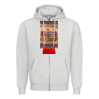 Dove Grey all american teacher 12 oz slim can cooler Zipper Hoodie - Artiststas
