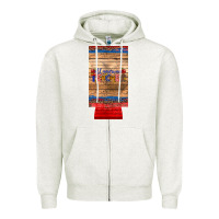 Oatmeal Heather all american teacher 12 oz slim can cooler Zipper Hoodie - Artiststas